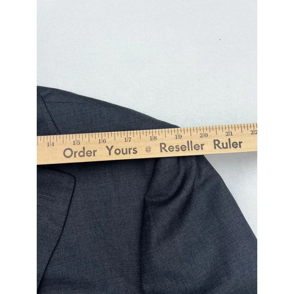 Canali‎ 52L Men's Gray Wool Two Button Blazer Sport Coat Jacket New Unstructured